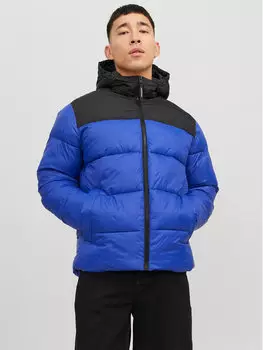 Пуховик стандартного кроя Jack&Jones, синий