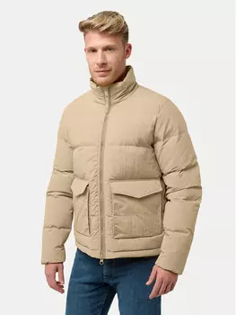 Пуховик стандартного кроя Jack Wolfskin, бежевый