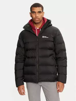 Пуховик стандартного кроя Jack Wolfskin, черный