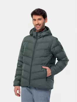 Пуховик стандартного кроя Jack Wolfskin, зеленый