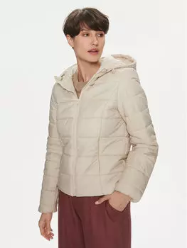 Пуховик стандартного кроя Jdy, бежевый