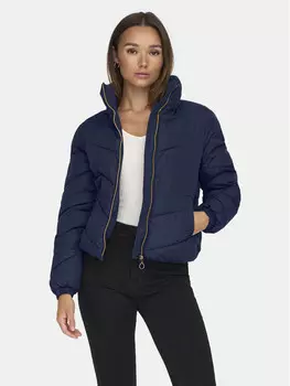 Пуховик стандартного кроя Jdy, синий