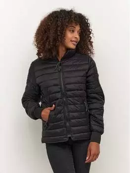 Пуховик стандартного кроя Kaffe, черный