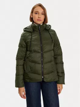 Пуховик стандартного кроя Kaffe, зеленый