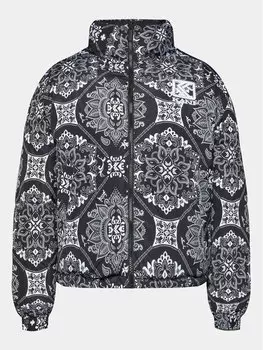 Пуховик стандартного кроя Karl Kani, коричневый