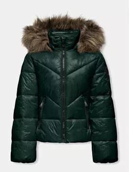 Пуховик стандартного кроя Kids Only, зеленый