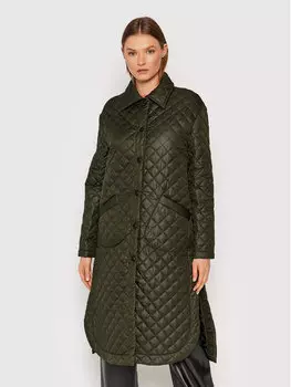 Пуховик стандартного кроя Kontatto, зеленый