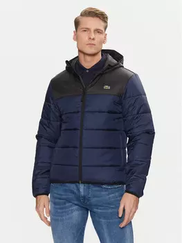 Пуховик стандартного кроя Lacoste, хаки
