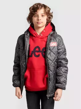 Пуховик стандартного кроя Lee, черный