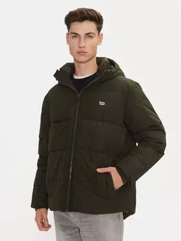 Пуховик стандартного кроя Lee, зеленый