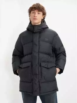 Пуховик стандартного кроя Levi's, черный