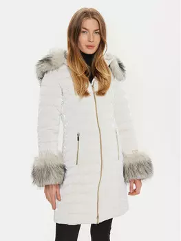 Пуховик стандартного кроя Marciano Guess, бежевый