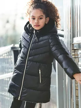 Пуховик стандартного кроя Mayoral, черный