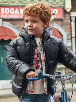 Пуховик стандартного кроя Mayoral, черный