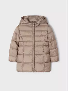 Пуховик стандартного кроя Mayoral, коричневый