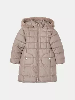 Пуховик стандартного кроя Mayoral, коричневый