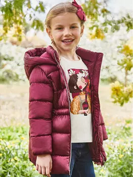 Пуховик стандартного кроя Mayoral, красный