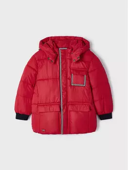 Пуховик стандартного кроя Mayoral, красный