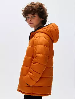 Пуховик стандартного кроя Mayoral, оранжевый
