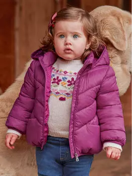 Пуховик стандартного кроя Mayoral, розовый