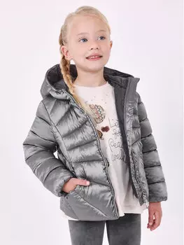 Пуховик стандартного кроя Mayoral, серый