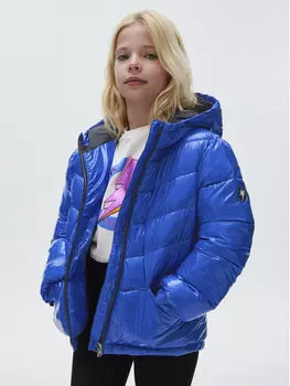 Пуховик стандартного кроя Mayoral, синий