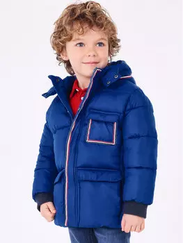 Пуховик стандартного кроя Mayoral, синий