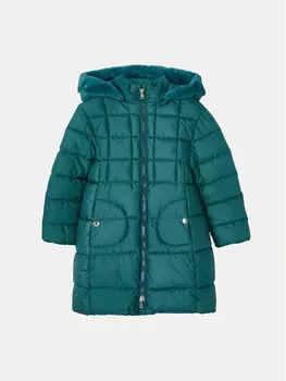 Пуховик стандартного кроя Mayoral, зеленый