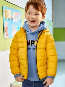 Пуховик стандартного кроя Mayoral, желтый