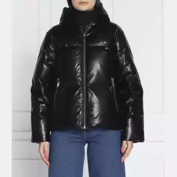 Пуховик стандартного кроя Michael Kors, черный