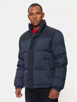 Пуховик стандартного кроя Mustang, синий