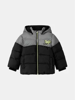 Пуховик стандартного кроя Name It, черный