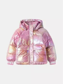 Пуховик стандартного кроя Name It, розовый