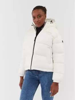 Пуховик стандартного кроя Napapijri, экрю