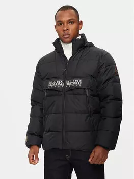 Пуховик стандартного кроя Napapijri, черный