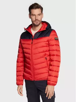 Пуховик стандартного кроя Napapijri, красный