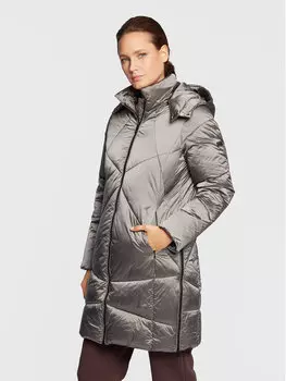 Пуховик стандартного кроя Olsen, серый