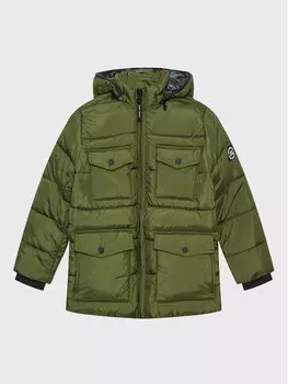 Пуховик стандартного кроя Pepe Jeans, зеленый
