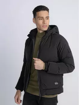 Пуховик стандартного кроя Petrol Industries, черный