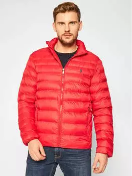 Пуховик стандартного кроя Polo Ralph Lauren, красный