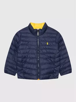 Пуховик стандартного кроя Polo Ralph Lauren, синий