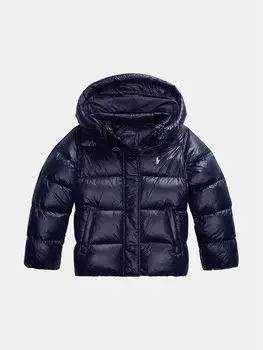Пуховик стандартного кроя Polo Ralph Lauren, синий