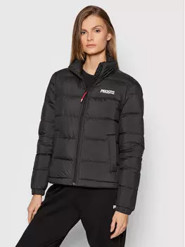 Пуховик стандартного кроя Prosto., черный