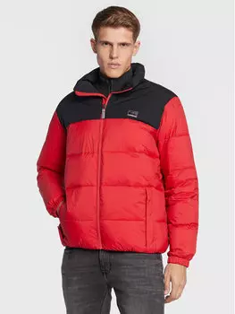 Пуховик стандартного кроя Quiksilver, красный