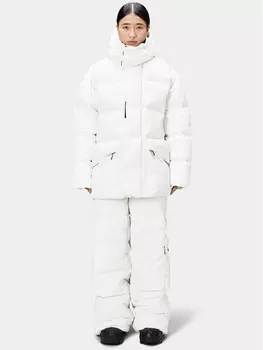 Пуховик стандартного кроя Rains, белый