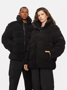 Пуховик стандартного кроя Rains, черный