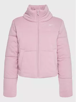 Пуховик стандартного кроя Reebok, фиолетовый