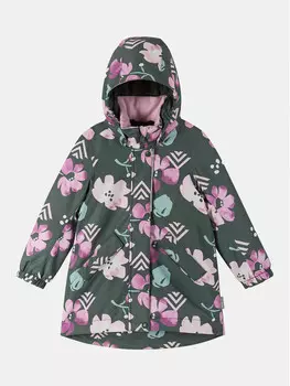 Пуховик стандартного кроя Reima, зеленый