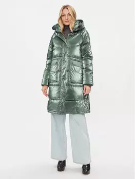 Пуховик стандартного кроя Rinascimento, зеленый