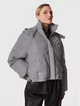 Пуховик стандартного кроя Rotate, серый